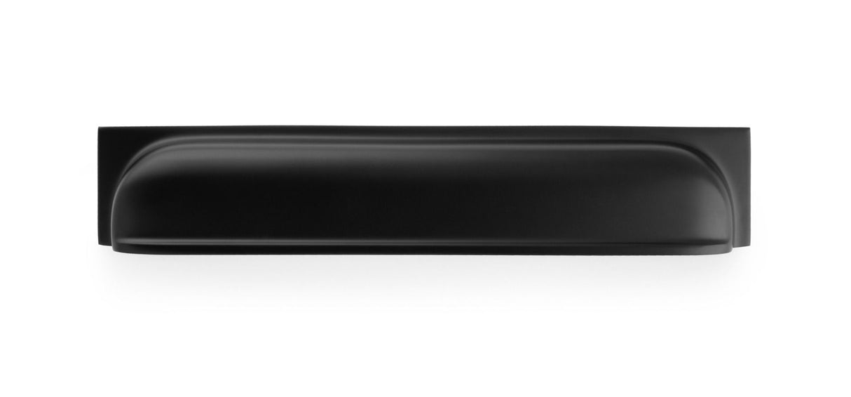 Alexander and Wilks Matt Black Quantock Cup Handle c/c 203mm