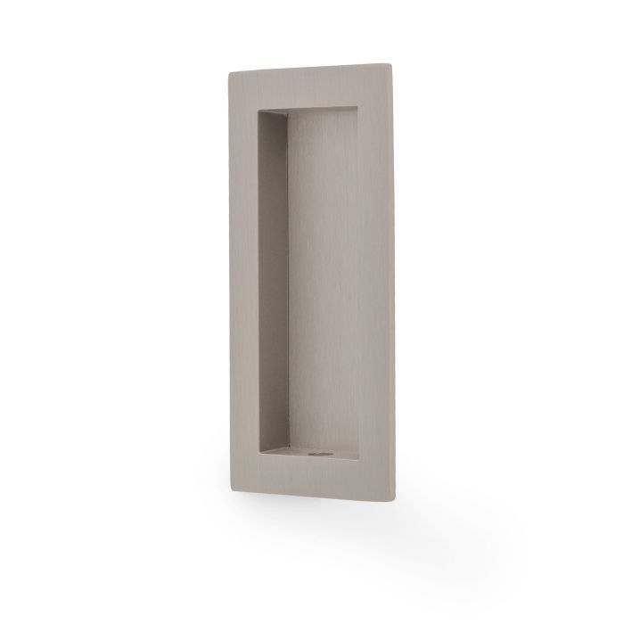 A&W Satin Nickel 100 x 45mm Rectangular Flush Pull | AW911-100-SN