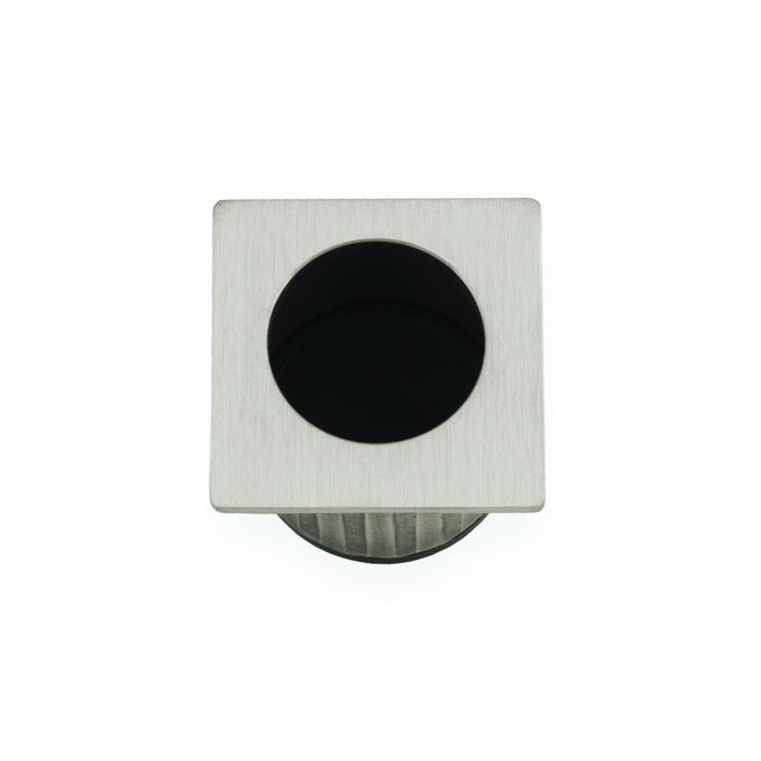 A&W Satin Nickel Square Sliding Door Finger Edge Pull | AW993SN