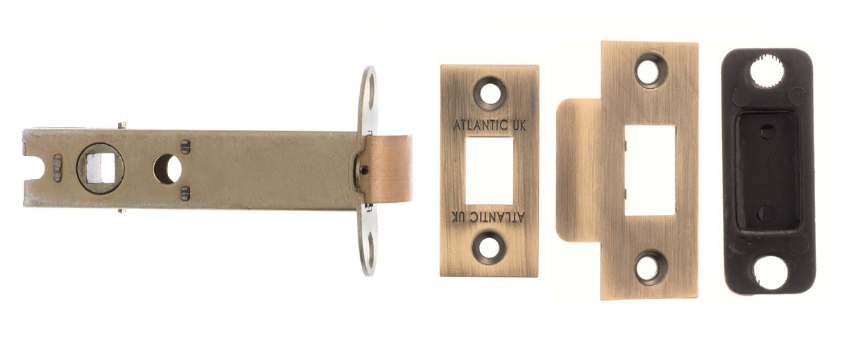 100mm (4") Matt Antique Brass Heavy Duty Tubular Latch | AL4MAB