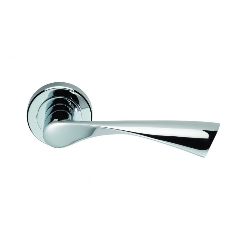 Set Polished Chrome Serozzetta Breeze Lever on rose | SZM025CP