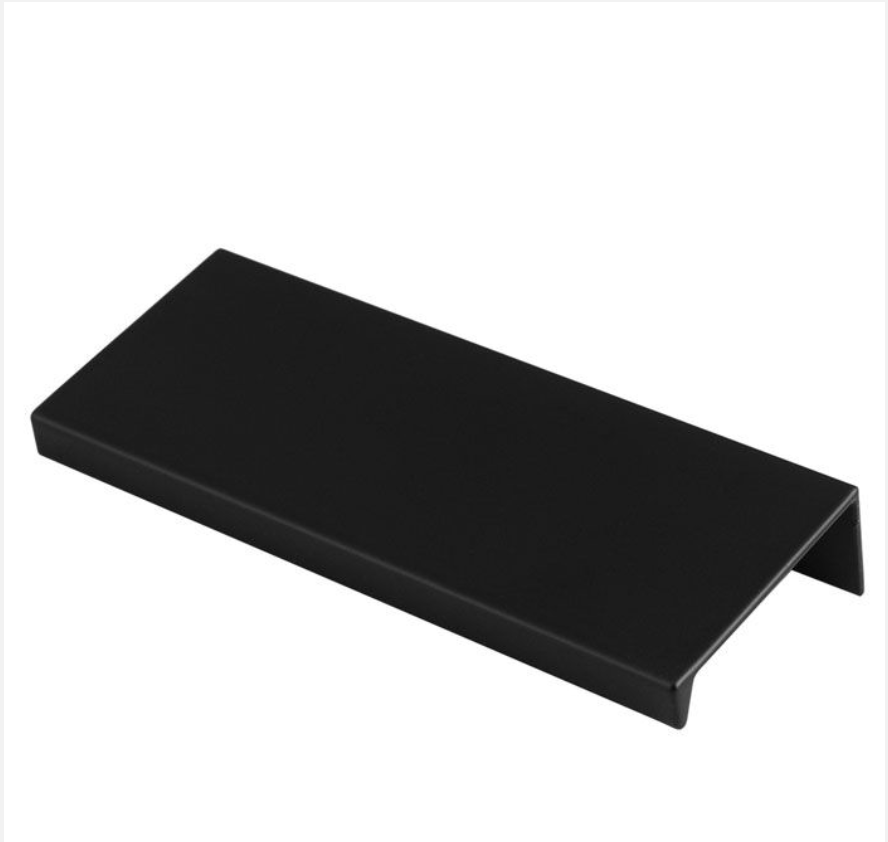 Matt Black 100mm Squared Edge Pull | FTD302BMB