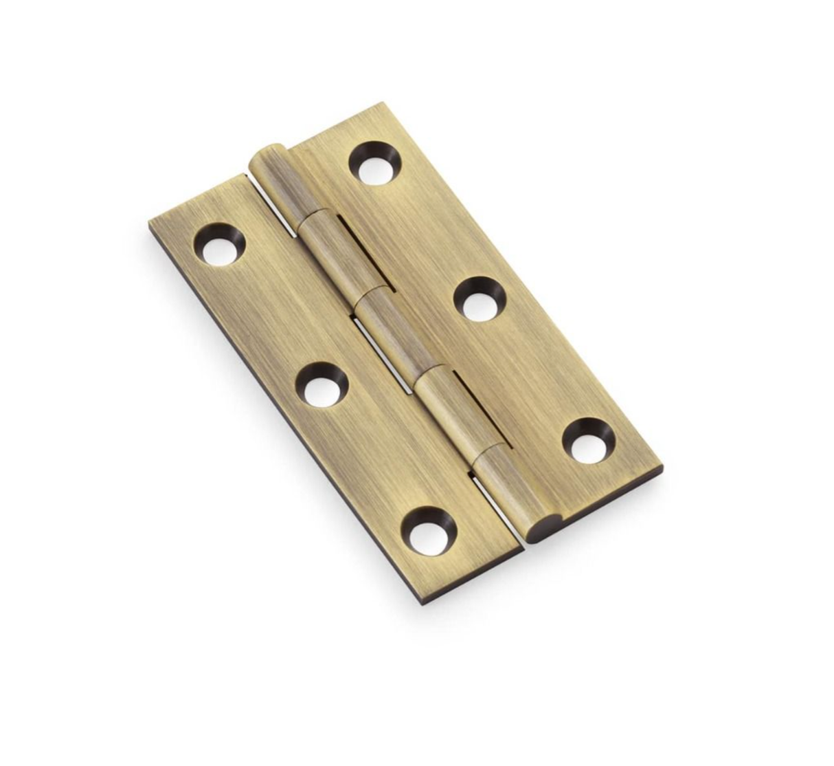 Pair Antique Brass 75mm Cabinet Butt Hinge | AW075-CH-AB