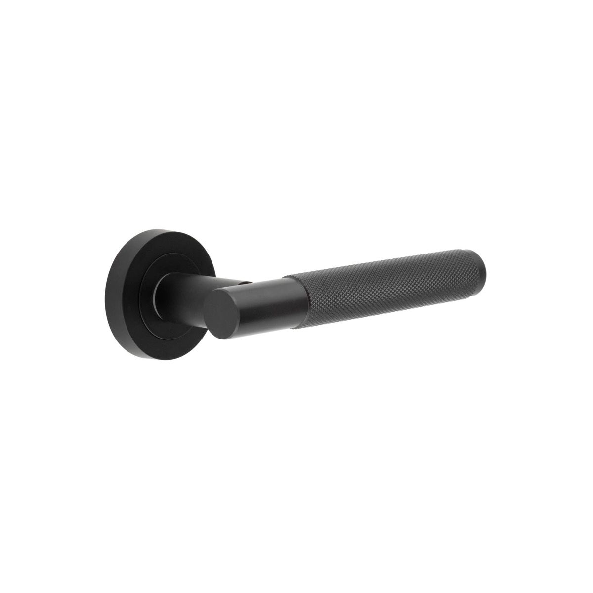 Sets Matt black Knurled Lever handles | JV850MB