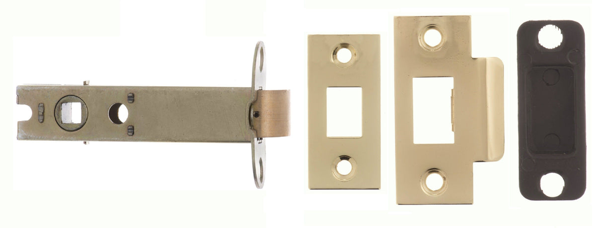 100mm (4") Polished Brass Heavy Duty Tubular Latch | AL4PB