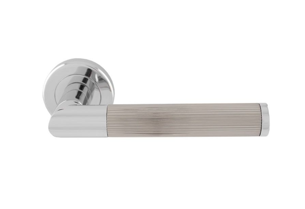 Set Polished Chrome and Satin Nickel Trend Lines Lever | SZM170CPSN