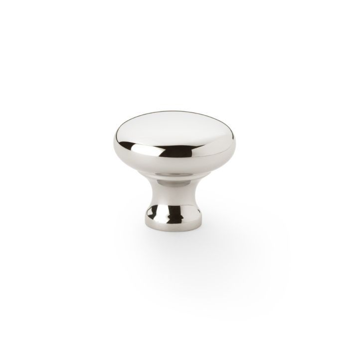A&W Polished Nickel 32mm Wade Round Cupboard Knob | AW836-32-PN