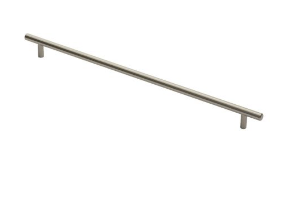 Satin Nickel Steel T Bar Cabinet Handle 768mm c/c | FTD445PSN