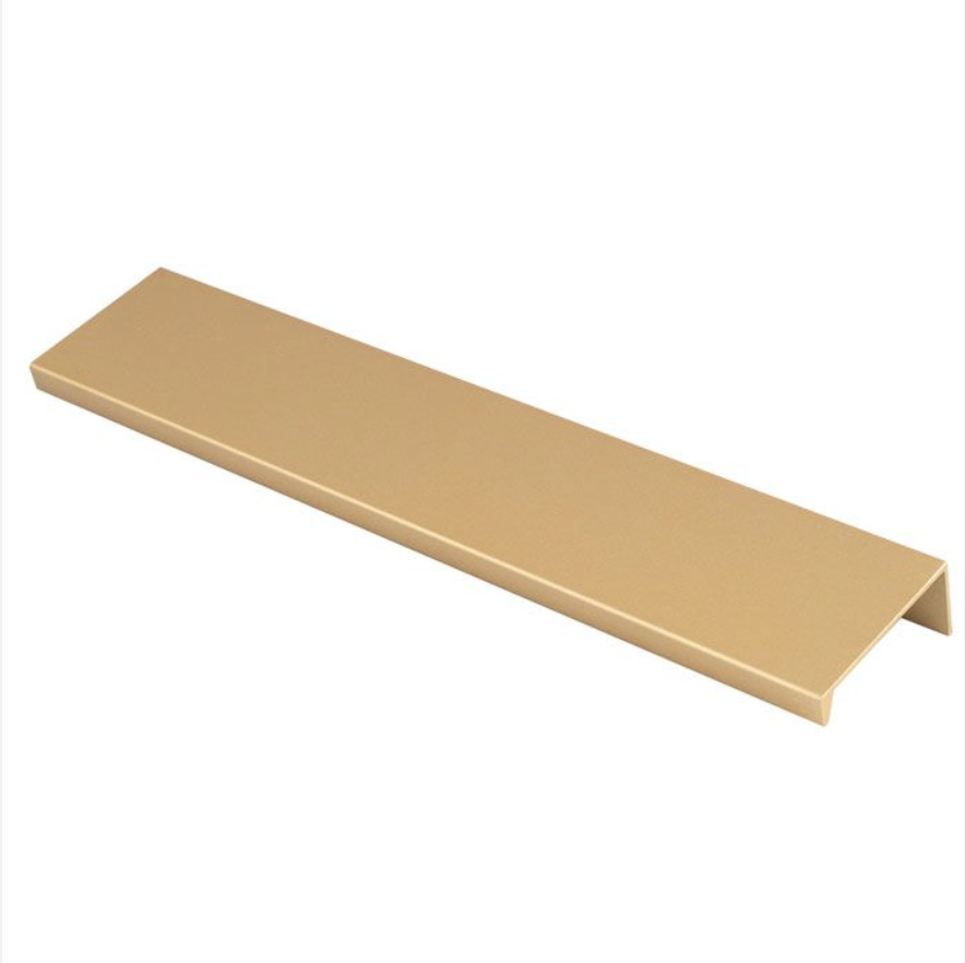 Satin Brass 200mm Squared Edge Pull | FTD302CSB