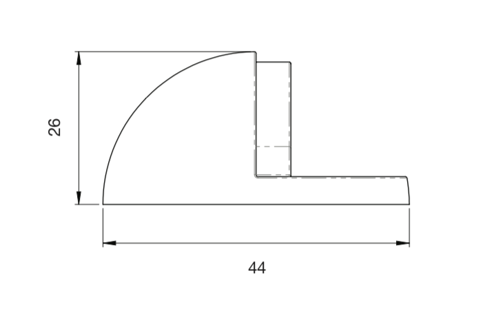 Satin Nickel Oval Floor Mounted Door Stop | AA20SN