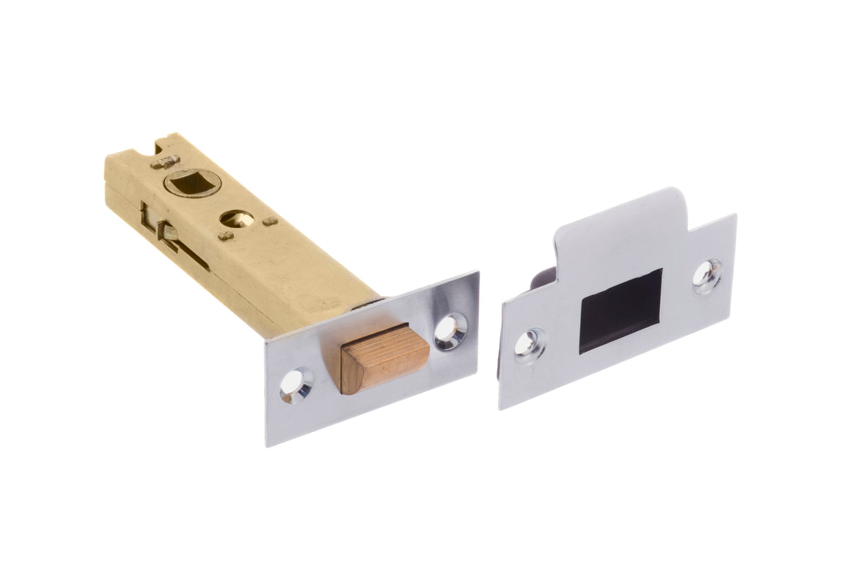 100mm (4") Satin Chrome Heavy Duty Tubular Latch | AL4SC