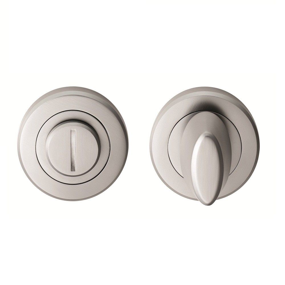 Serozetta Satin Chrome Thumbturn Snib & Release on rose | SZM004SC