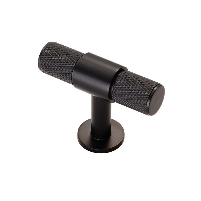 Matt Black 50mm Knurled T-Bar Knob | FTD701MB