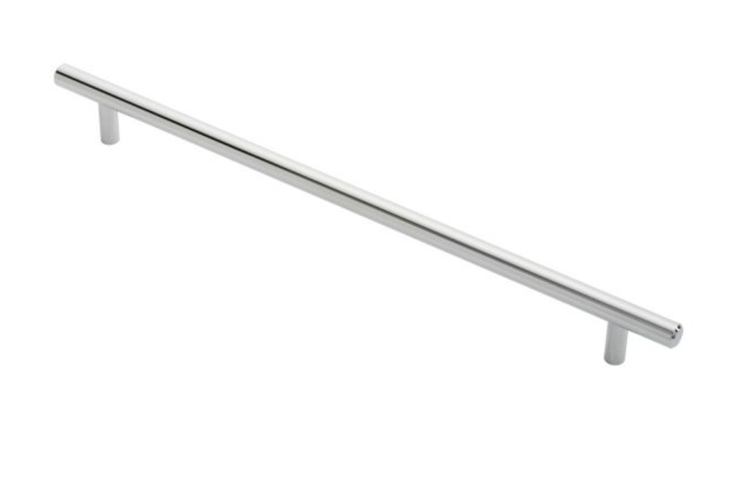 Polished Chrome Steel T Bar Cabinet Handle 288mm c/c | FTD445FCP