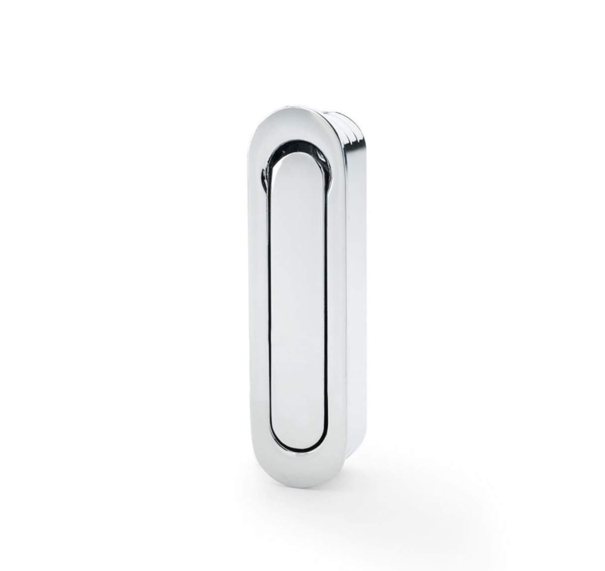 A&W Polished Chrome Radius Sliding Door Edge Flush Pull | AW991PC