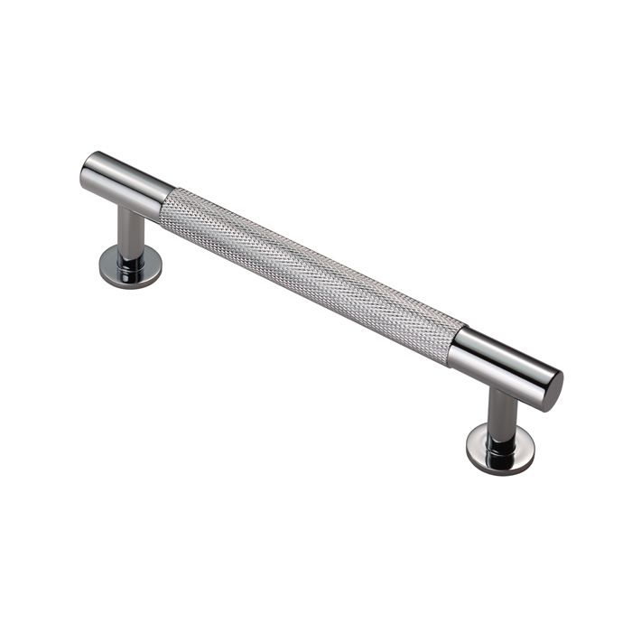 Polished Chrome 158mm Knurled Pull Handle | FTD700BCP