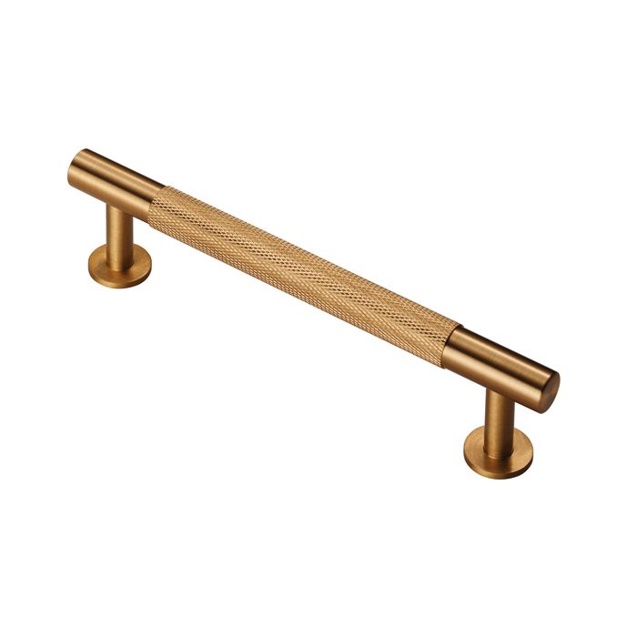 Satin Brass 158mm Knurled Pull Handle | FTD700BSB
