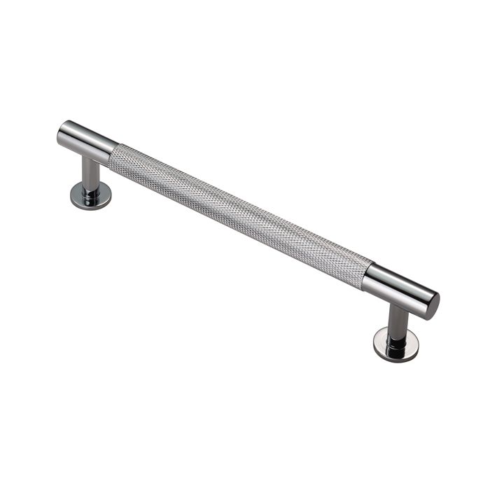 Polished Chrome 190mm Knurled Pull Handle | FTD700CCP