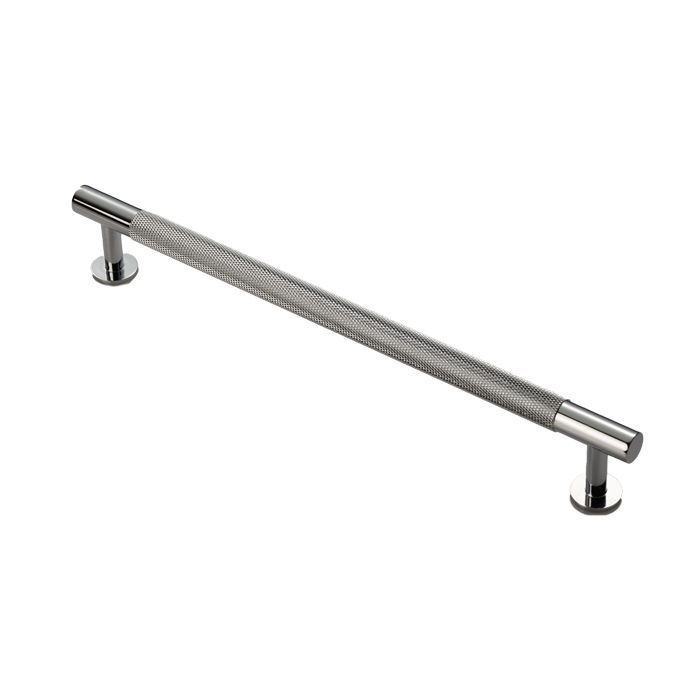 Polished Chrome 254mm Knurled Pull Handle | FTD700ECP
