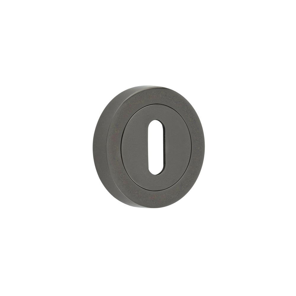 Jedo 50mm Black Nickel Standard Escutcheon | JV503BN