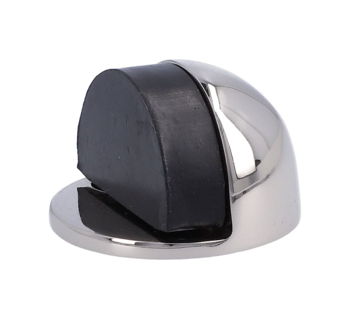 Alexander & Wilks Polished Nickel Lacquer 45MM Floor Mounted Oval Shielded Door Stop | AW631PN