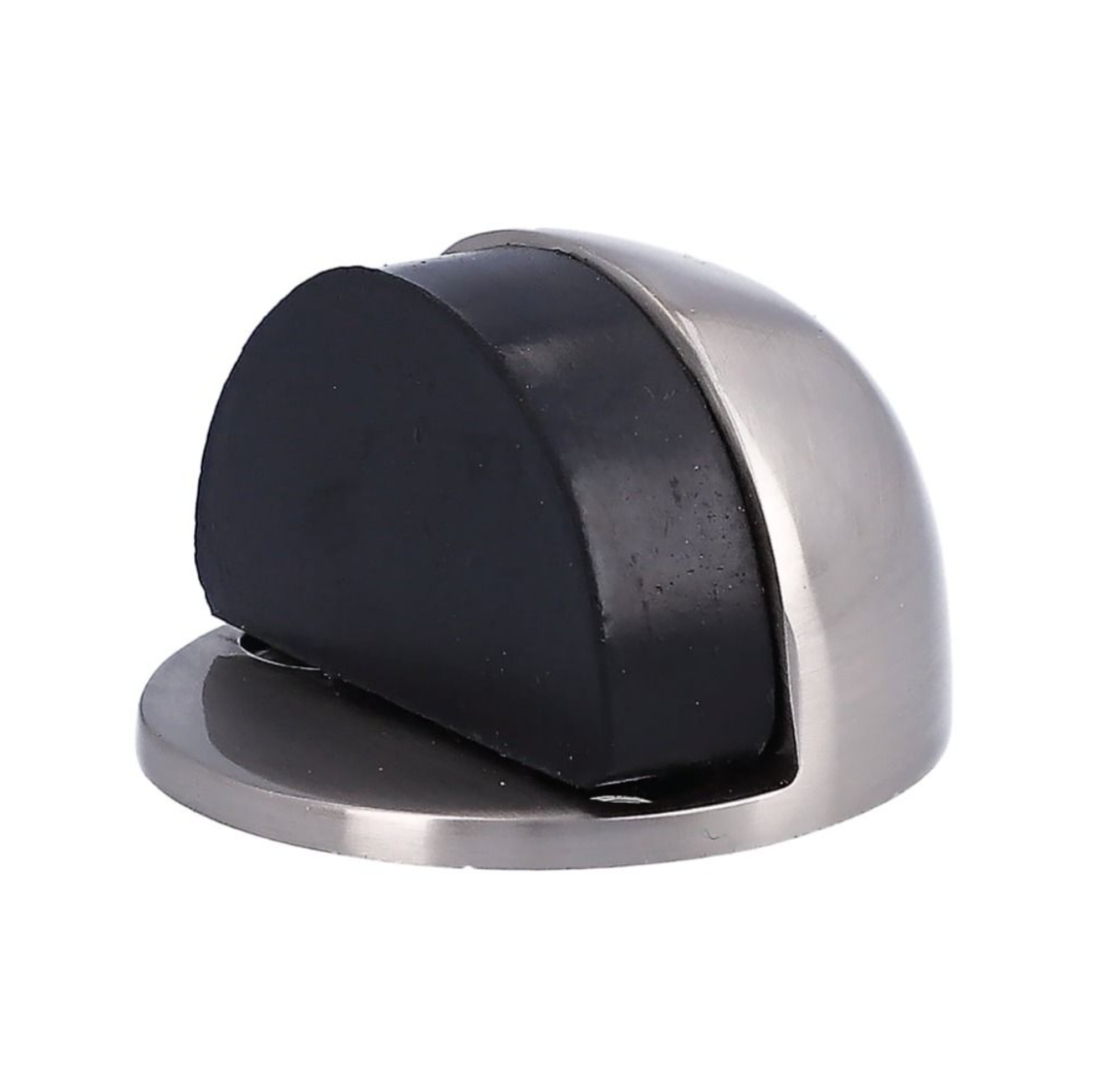 Alexander & Wilks Satin Nickel Lacquer 45MM Floor Mounted Oval Shielded Door Stop | AW631SN