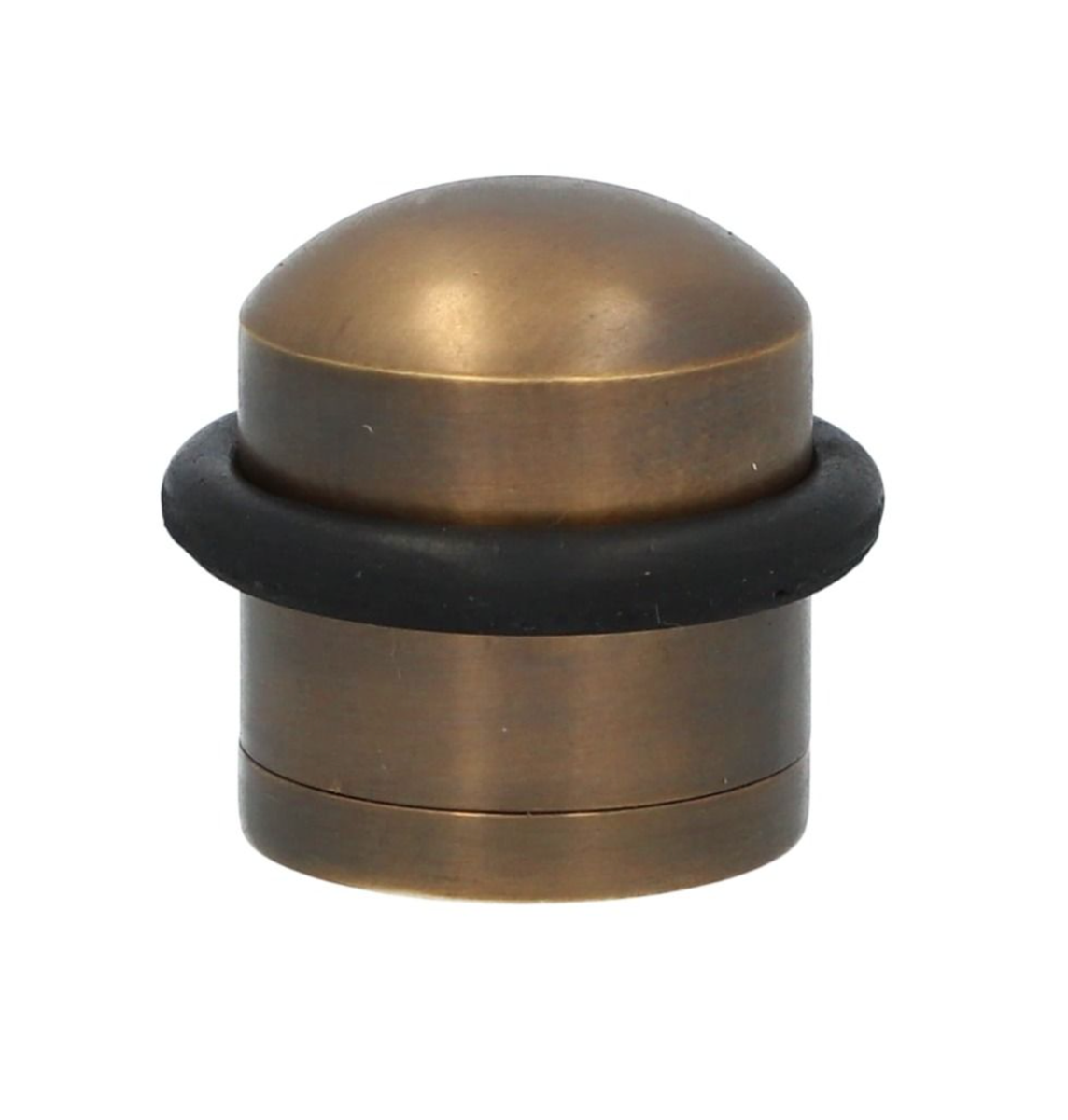 Alexander and Wilks Antique Brass Dome Top Floor Mounted Door Stop | AW638ABZ