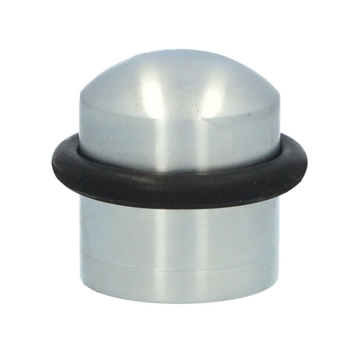 Alexander and Wilks Satin Chrome Dome Top Floor Mounted Door Stop | AW638SC