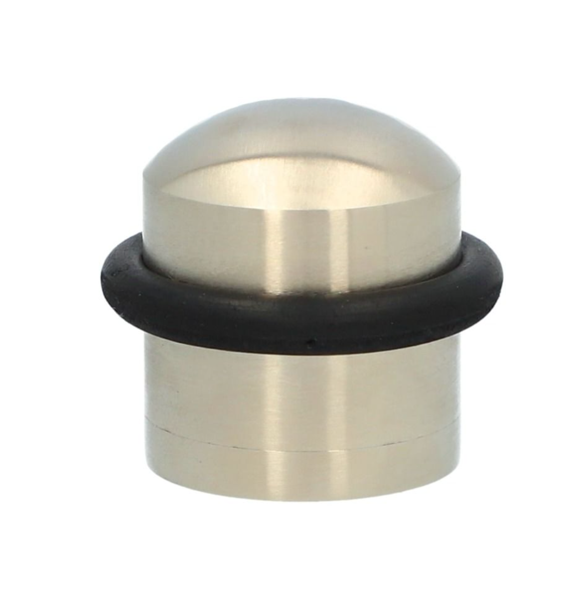 Alexander and Wilks Satin Nickel Dome Top Floor Mounted Door Stop | AW638SN