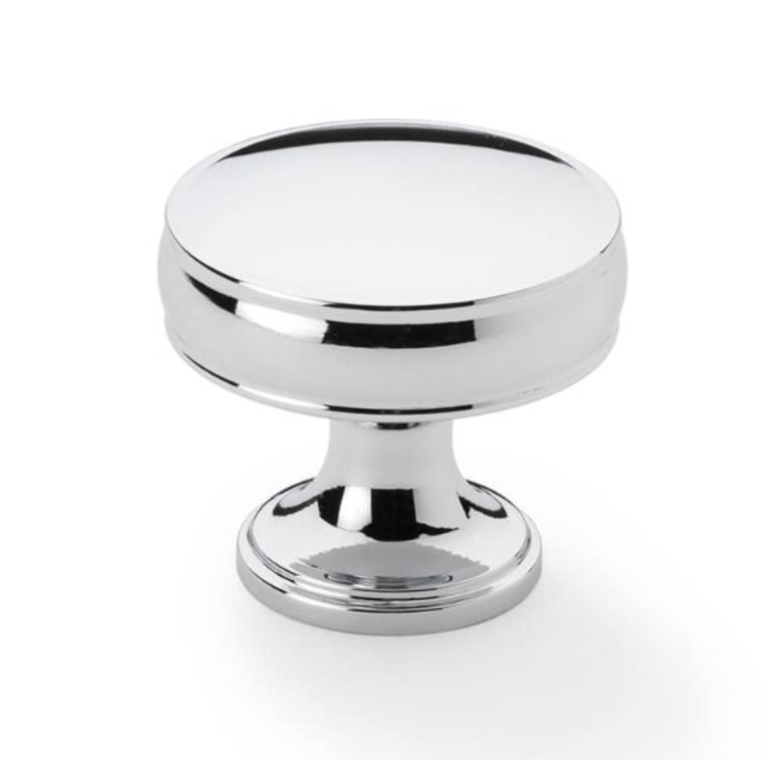 Alexander and Wilks 38mm Polished Chrome Lynd Cupboard Knob | AW808-38-PC