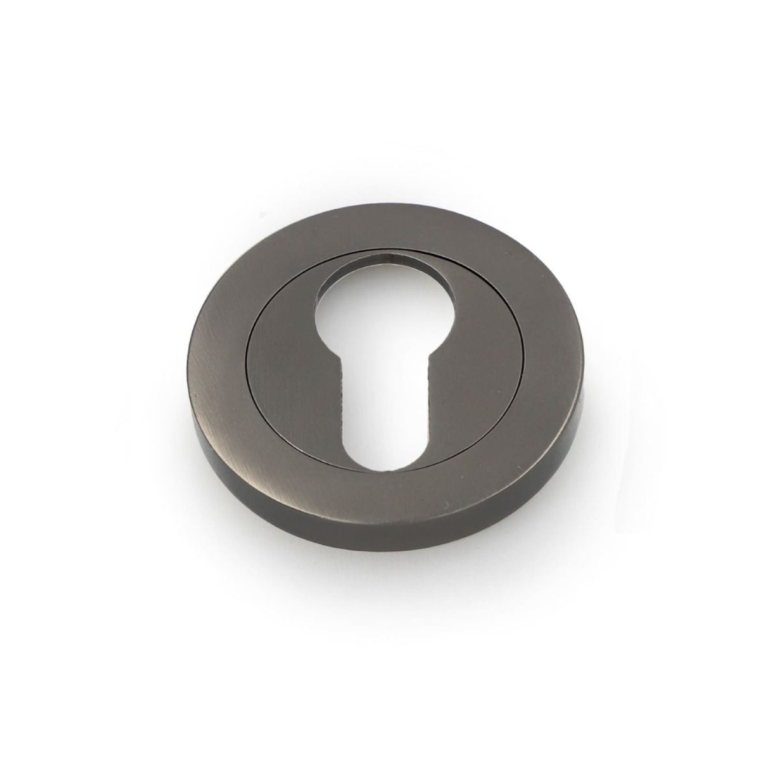 Alexander & Wilks Dark Bronze 50mm Euro Escutcheon | AW390DBZ