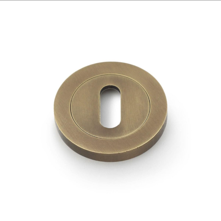 Alexander & Wilks Italian Brass 50mm Standard Escutcheon | AW391IB