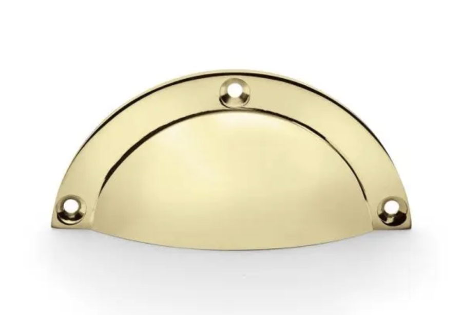 Alexander and Wilks Polished Brass 97mm Raoul Cup Handle | AW910PB