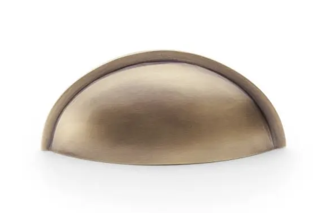 Alexander and Wilks Antique Brass 85mm Quieslade Cup Handle | AW909AB
