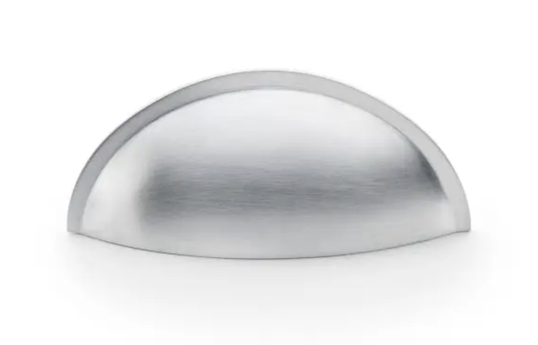 Alexander and Wilks Satin Chrome 85mm Quieslade Cup Handle | AW909SC