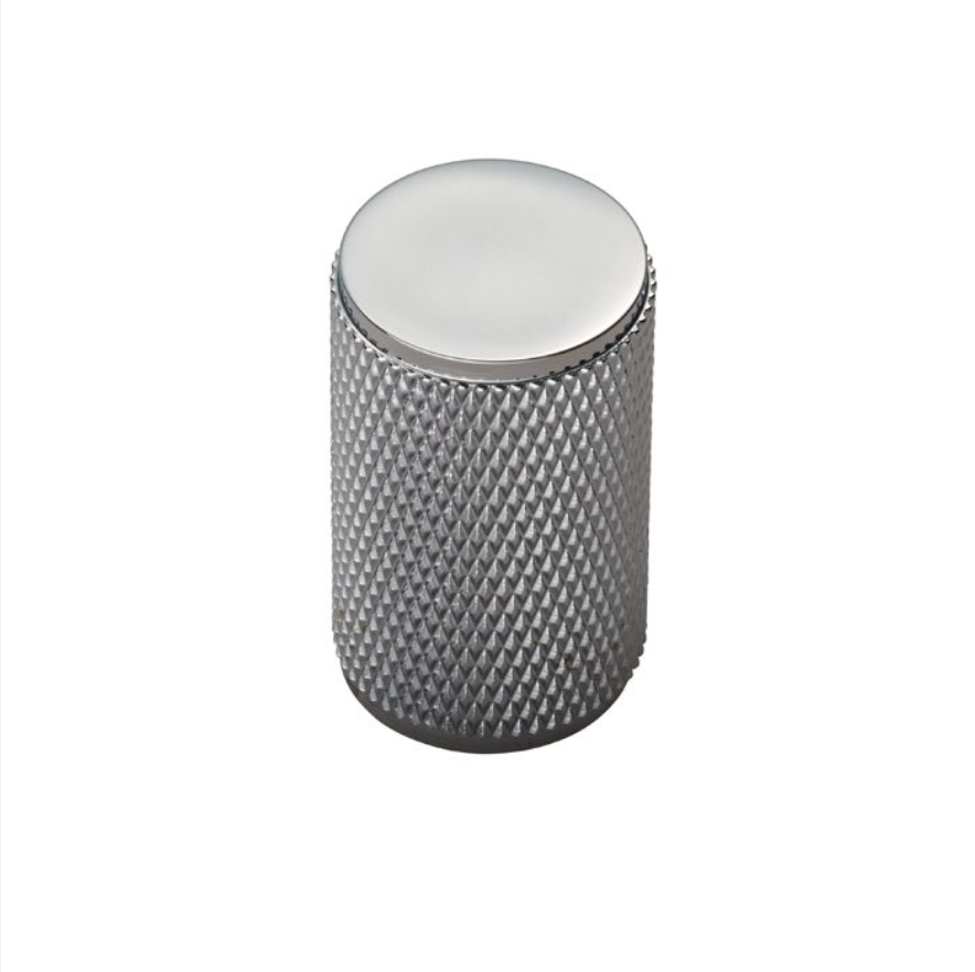 Polished Chrome 30mm Knurled Knob | FTD702CP