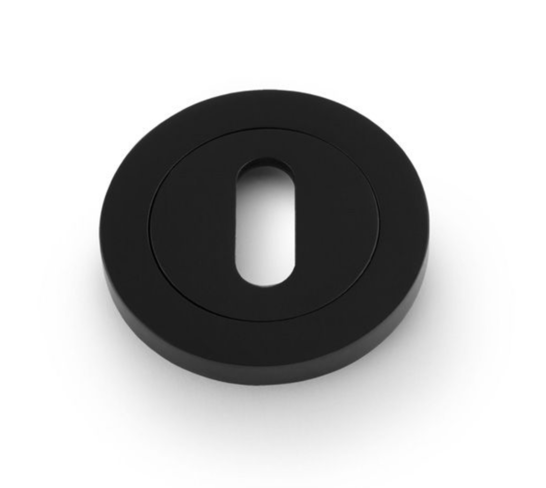 Alexander & Wilks Black 50mm Standard Escutcheon | AW391BL