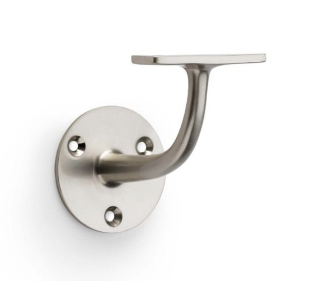 Alexander and Wilks 80mm Satin Nickel Handrail Bracket | AW750SN