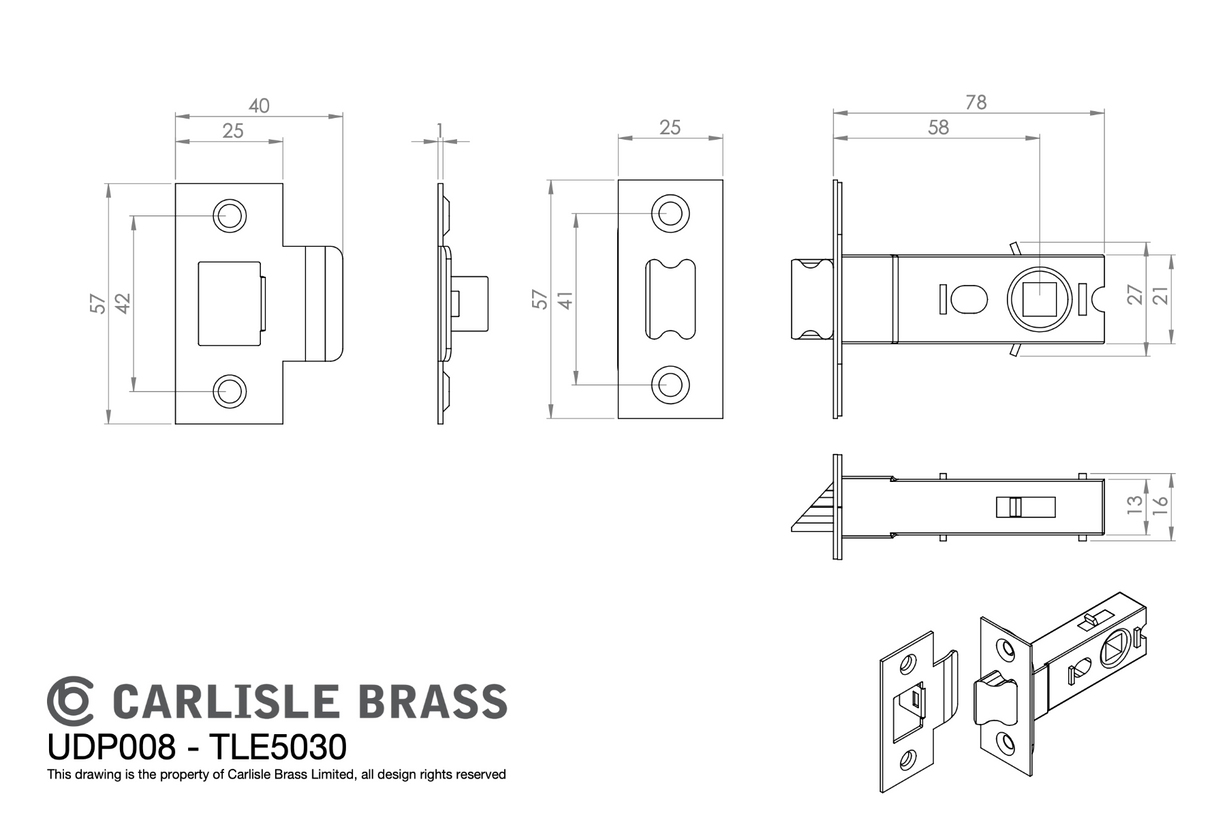 Anthracite Tavira Latch Pack - Ultimate Door Pack