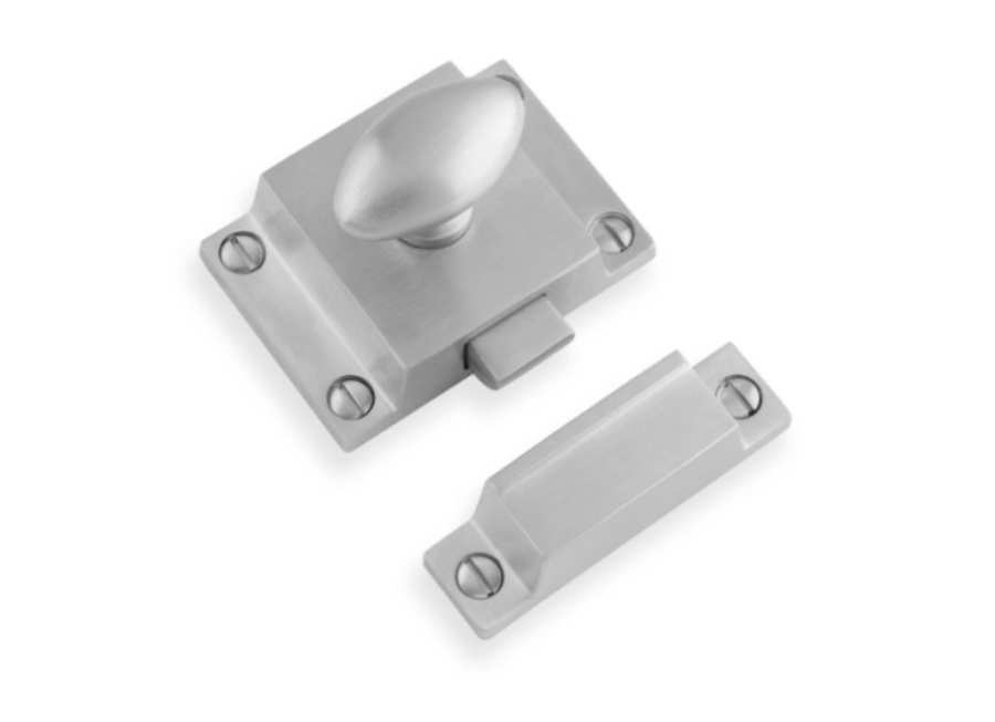 Alexander and Wilks Satin Chrome Cupboard Latch | AW730SC