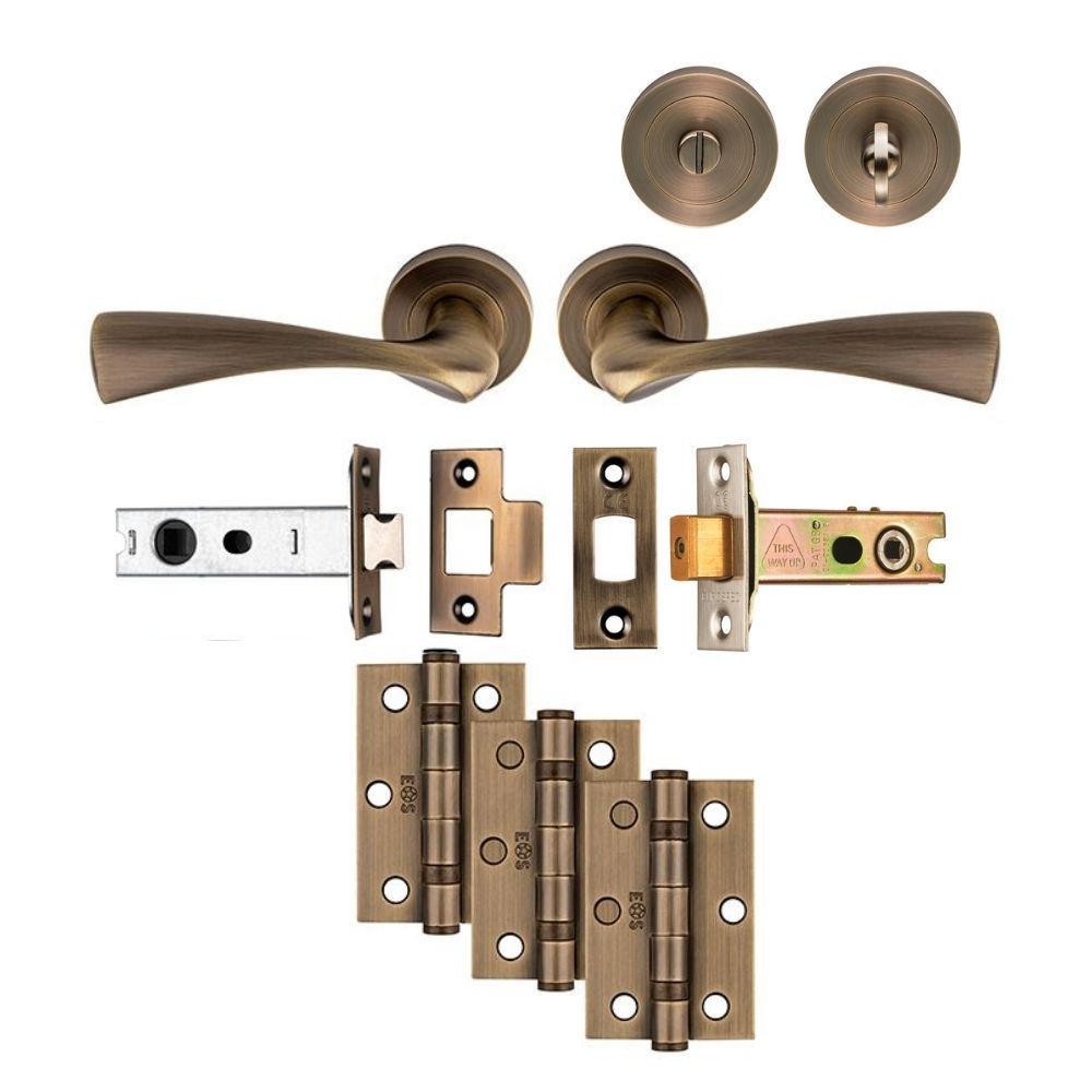 Antique Brass Sintra Bathroom Pack - Ultimate Door Pack