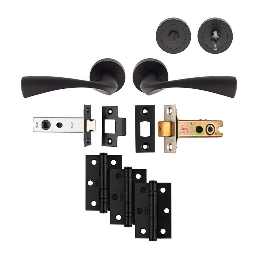 Matt Black Sintra Bathroom Pack - Ultimate Door Pack