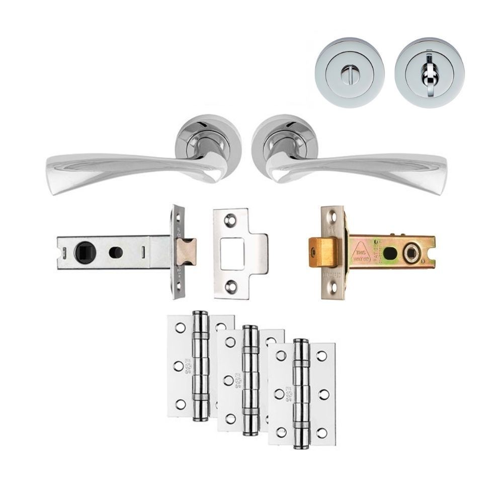 Polished Chrome Sintra Bathroom Pack - Ultimate Door Pack