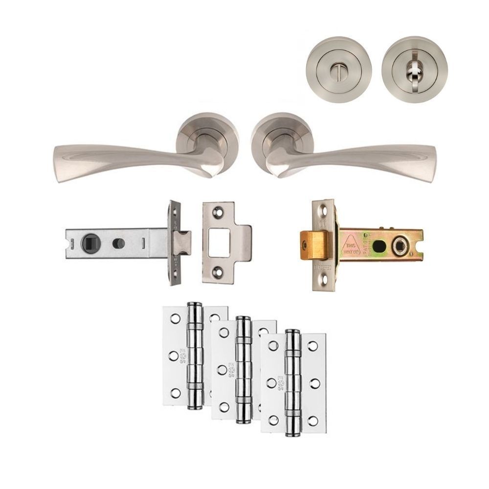 Satin Nickel Sintra Bathroom Pack - Ultimate Door Pack