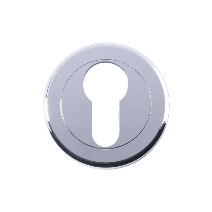 Serozetta Polished Chrome 51mm Euro Profile Key Escutcheon | SZM001CP