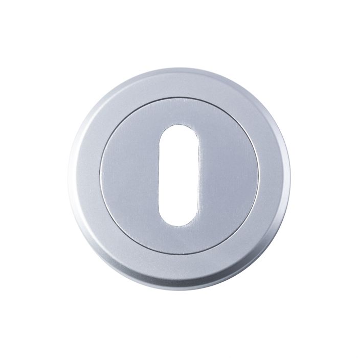 Serozetta Satin Chrome 51mm Standard Profile Key Escutcheon | SZM003SC