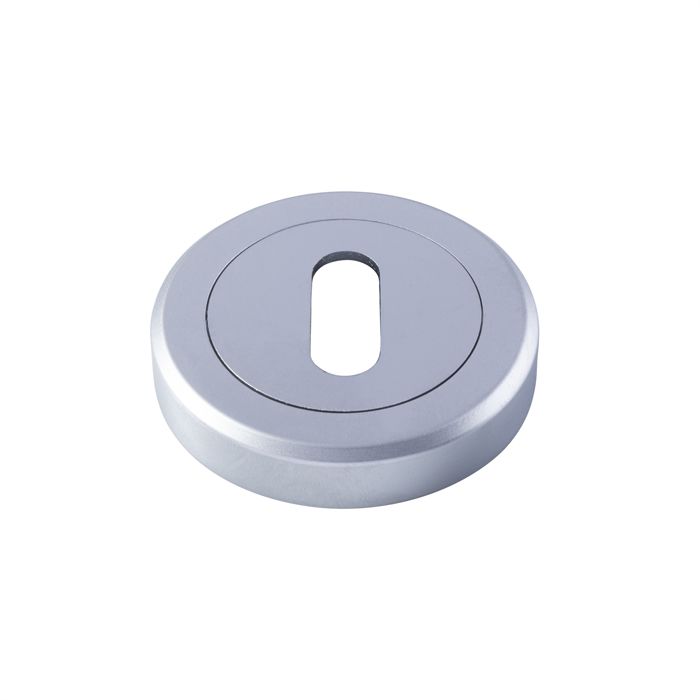 Serozetta Satin Chrome 51mm Standard Profile Key Escutcheon | SZM003SC