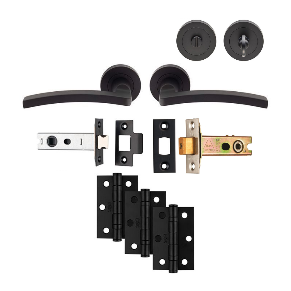 Matt Black Tavira Bathroom Pack - Ultimate Door Pack
