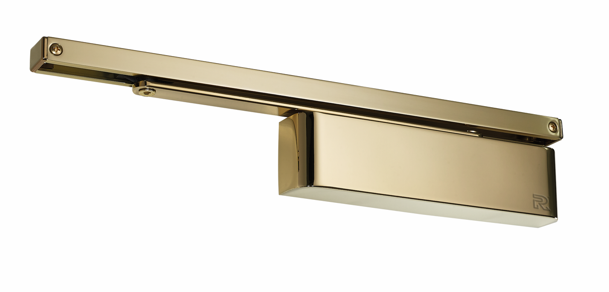 Rutland Electro Brass Designer Slide Arm Overhead Door Closer | TS.11204 PVD (11349)