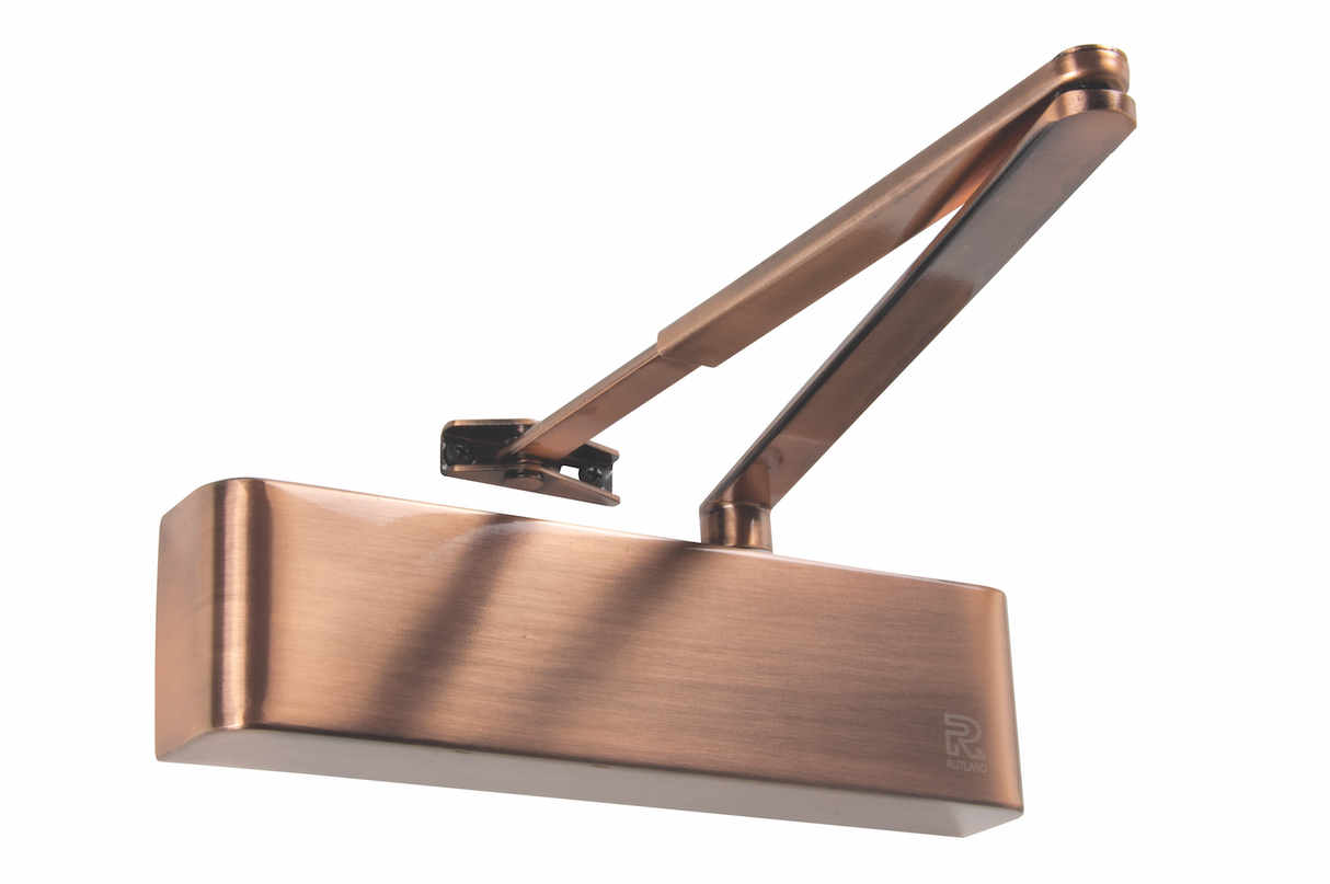 Rutland Antique Copper Designer Overhead Door Closer | TS9205AC (12136)